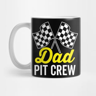 Dad Pit Crew for Racing Party Costume Mug